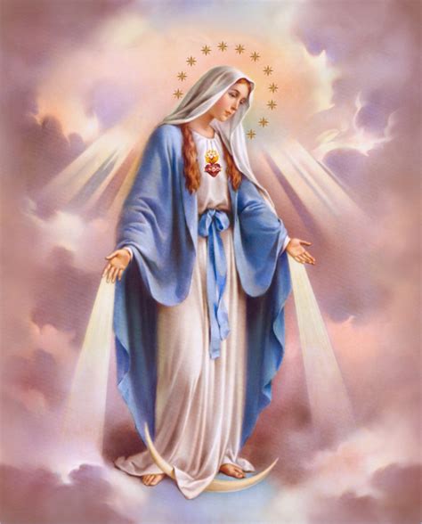 Mother Mary With Rosary Wallpaper
