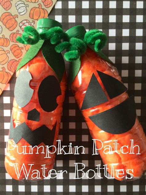 No Mess Halloween Preschool Craft Pumpkin Recycled Bottles
