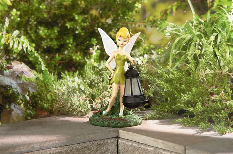 Disney Statue With Solar Lantern Tinkerbell Limited Availability
