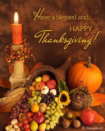 Blessed Thanksgiving Wish Thanksgiving Greetings Happy Thanksgiving