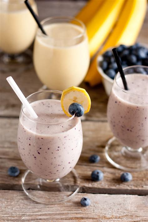 Healthy Protein Smoothies Blueberry Banana And Pina Colada Cooking Classy