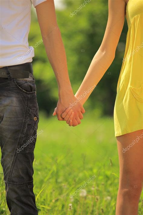 Boy And Girl Holding Hands Boy And Girl Holding Hands — Stock Photo