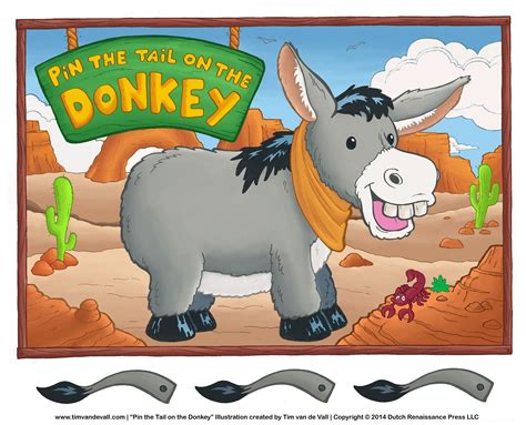 Pin The Tail On The Donkey Birthday Party Activities Party Games