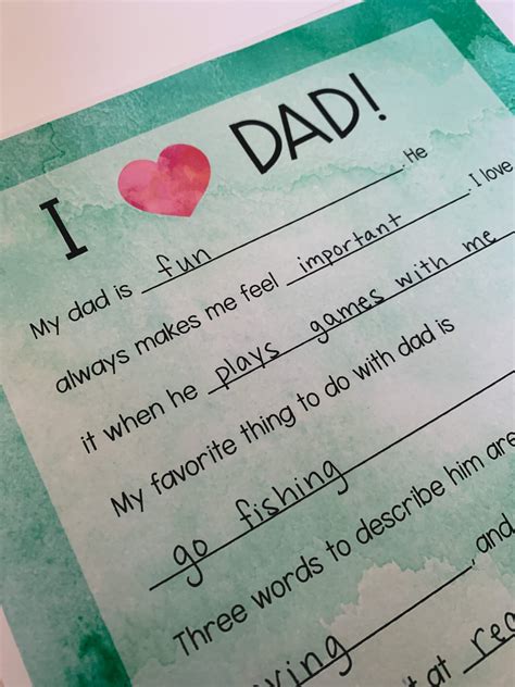 Fathers Day Letter Free Printable Teaching Mama