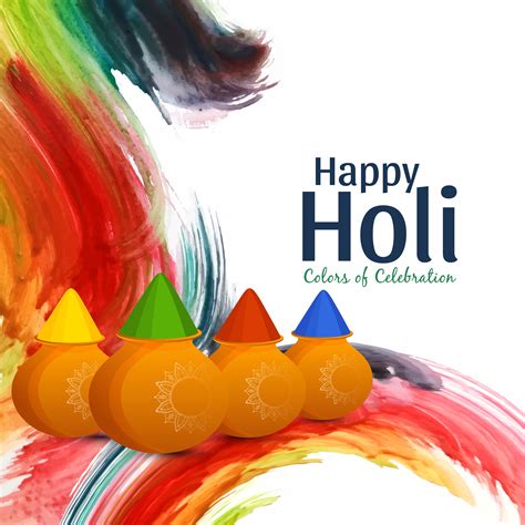 Abstract Happy Holi Colorful Celebration Background 340281 Vector Art