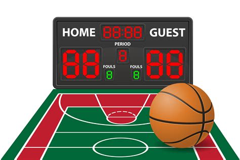 Basketball Sports Digital Scoreboard Vector Illustration 516745 Vector