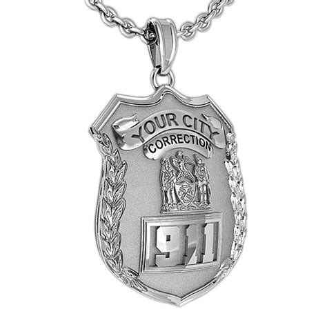 Personalized Corrections Badge With Your Number And Department Pg85776