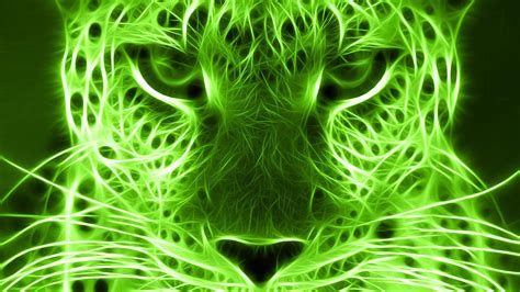 Green Art Face Of Tiger Hd Green Wallpapers Hd Wallpapers Id 60944