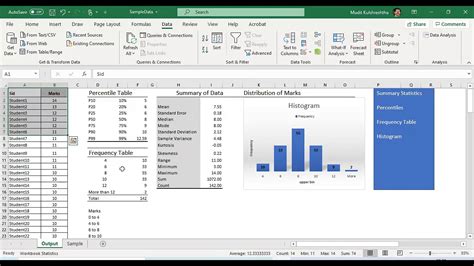 The descriptive statistics of a variable identify the mean, median, skew, as well as a host of other useful characteristics. Statistics In Excel Tutorial 1.1. Descriptive Statistics ...