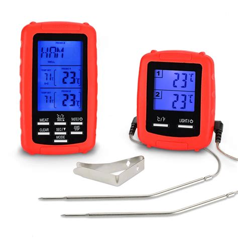 Eaagd Wireless Remote Digital Cooking Meat Thermometer With Dual Probe