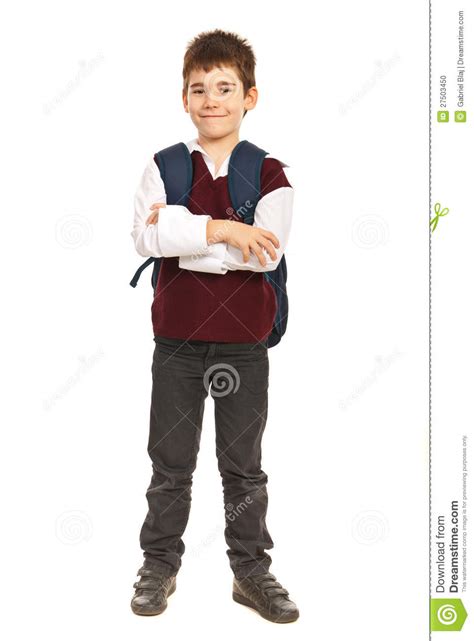 Student Boy With Arms Folded Stock Photo Image Of Elegant Casual