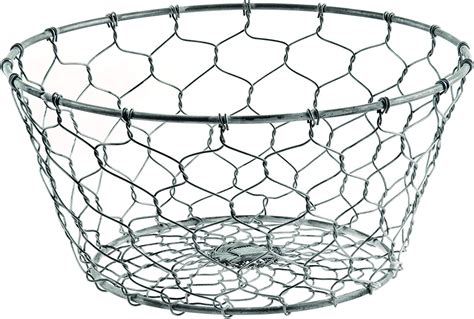Small Round Chicken Wire Basket For Farmhouse Decor