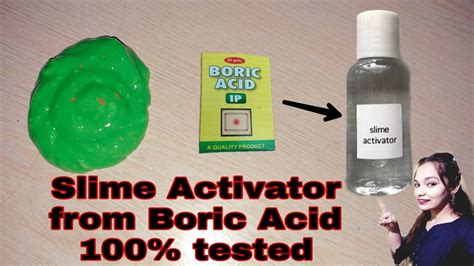 How To Make Slime Activator From Boric Acid Activator From Boric Acid