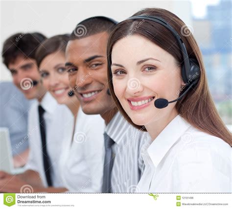 Customer Service Agents Showing Diversity Stock Photo - Image of fresh, diversity: 12191496