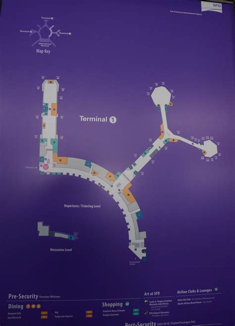 Terminal 1 Map At Sfo San Francisco International Airport Flickr
