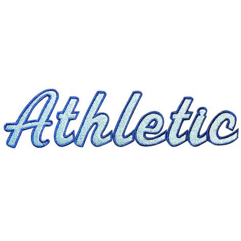 Athletic Script Two Color Monogram Machine Embroidery Font Etsy