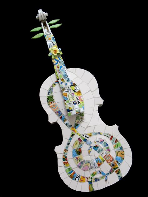 Mosaic Violin Mosaic Art Musical Instrument Etsy