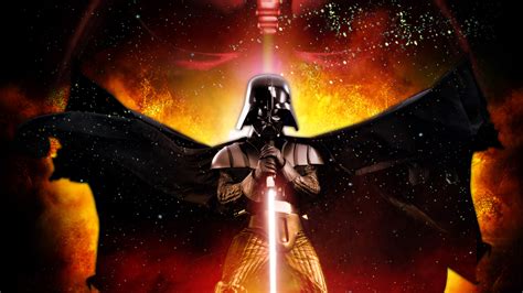 Darth Vader With Wings Lightsaber Sith In Light Background Star Wars 4k