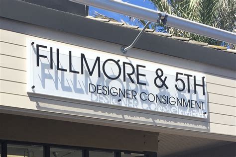 Gallery Exterior Signs Fillmore 5th Boutique Storefront Sign