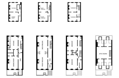 That is why we offer this special collection of plans with lots of great photographs. The row house: floor plans. Redrawn from Lockwood (1972, p ...