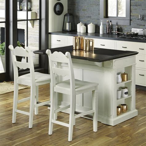 Fiesta Granite Top Kitchen Island with 2 Stools | Homestyles