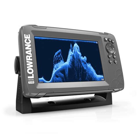 The unit is keypad operated. Lowrance Hook-2 7X GPS SplitShot HDI - Echosonda z GPS i ...