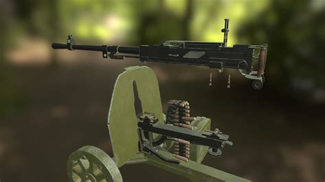 Artstation Sg 43 Soviet Ww2 Machine Gun Resources