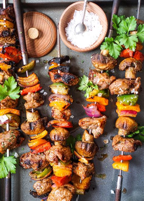 How to serve lamb shish kabobs? Marinated & Grilled Lamb (or steak) Shish Kabobs | Recipe ...