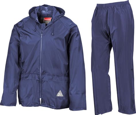 Result Mens Heavyweight Waterproof Rain Suit Jacket And Trouser Suit