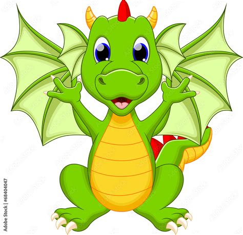 Dragon Cartoon Stock Vector Adobe Stock