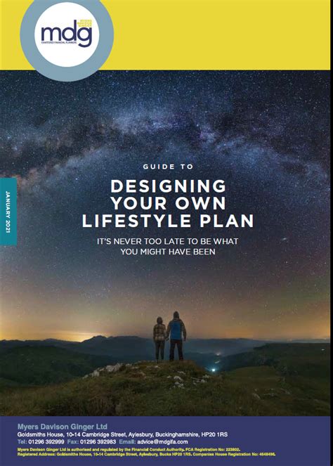Guide To Designing Your Lifestyle Myers Davison Ginger
