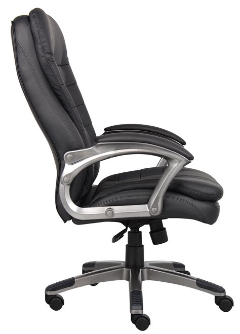 Boss High Back Executive Chair With Pewter Finished Basearms Bosschair