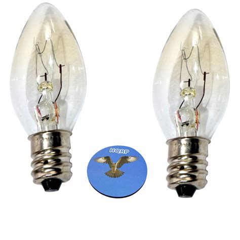 Hqrp 2 Pack E12 15w 120v Light Bulbs For Night Light Plug In Warmers