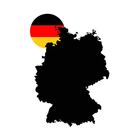 Best Germany Map Outline Vector And Germany Flag Vector Outline