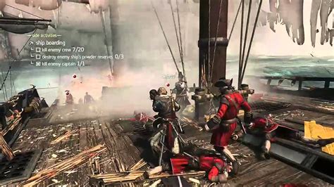 Assassin S Creed 4 Black Flag Ship Battle Boarding YouTube