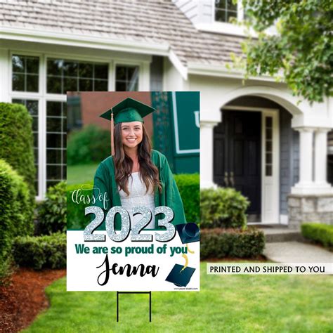 Graduation Backdrop Signage With Name Grad 2022 Sign Senior 2023