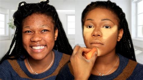 Maquillage Peau Noire Teint Parfait And Contouring Youtube