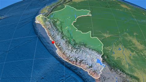 Mapa Físico De Relieve De Perú