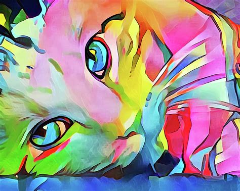 Cats Eyes Digital Art By Cindy Edwards