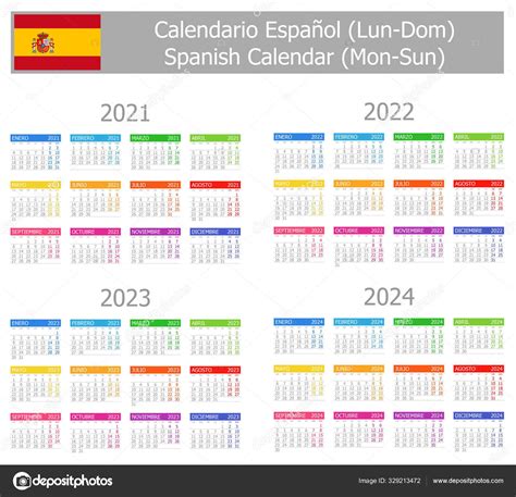 No nos quedamos quietos y tratamos de calendarios y planificadores mensuales para cada día, semana, mes y año con campos para entradas y notas; 2021 2024 Espanhol Tipo Calendário Mon Sun Sobre Fundo ...