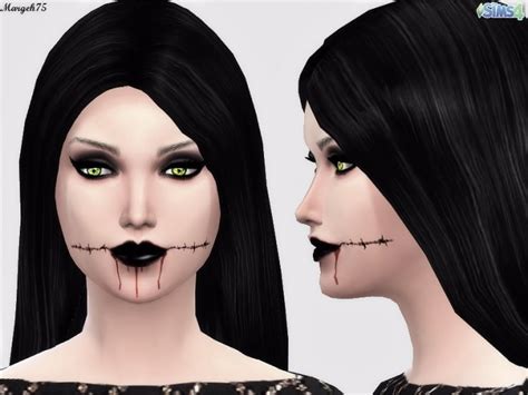 Halloween Lips By Margies Sims At Sims Addictions Sims 4 Updates