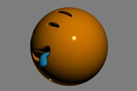 Emoji Drooling Face 3d Model Cgtrader