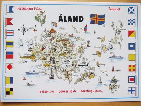 Road map and driving directions in aland islands. map of Åland