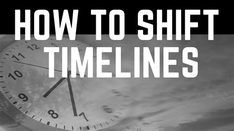 How To Shift Timelines ⎮manifest By Shifting Onto A New Timeline Step