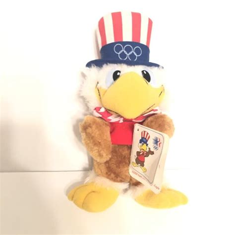 Olympics Sam The Eagle Plush Vintage 80s Olympic Mascot Doll Ebay