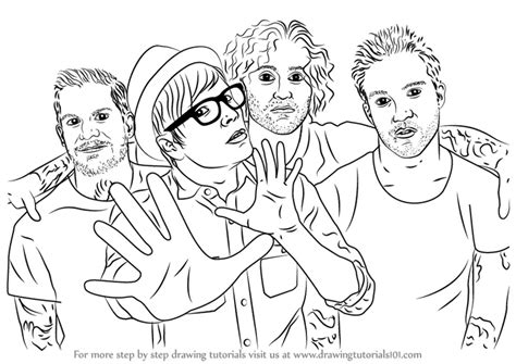 Learn How To Draw Fall Out Boy Musicians Step By Step Drawing Tutorials