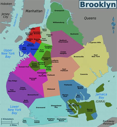 Brooklyn New York Map Neighborhoods