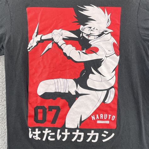 Naruto Shippuden Collection Shirt Adult Large Black S Gem