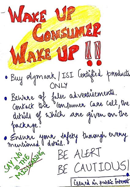 Consumer awareness o satisfy various wants people purchase goods and services by paying price. Create an advertisement for an Online Consumer Awareness ...