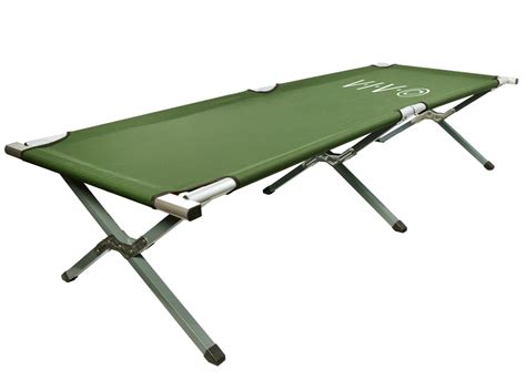Vivo Cot Green Fold Up Bed Folding Portable For Camping Military Style W Bag Ebay